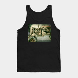 Country Time Memories Antique Tractor photograph Tank Top